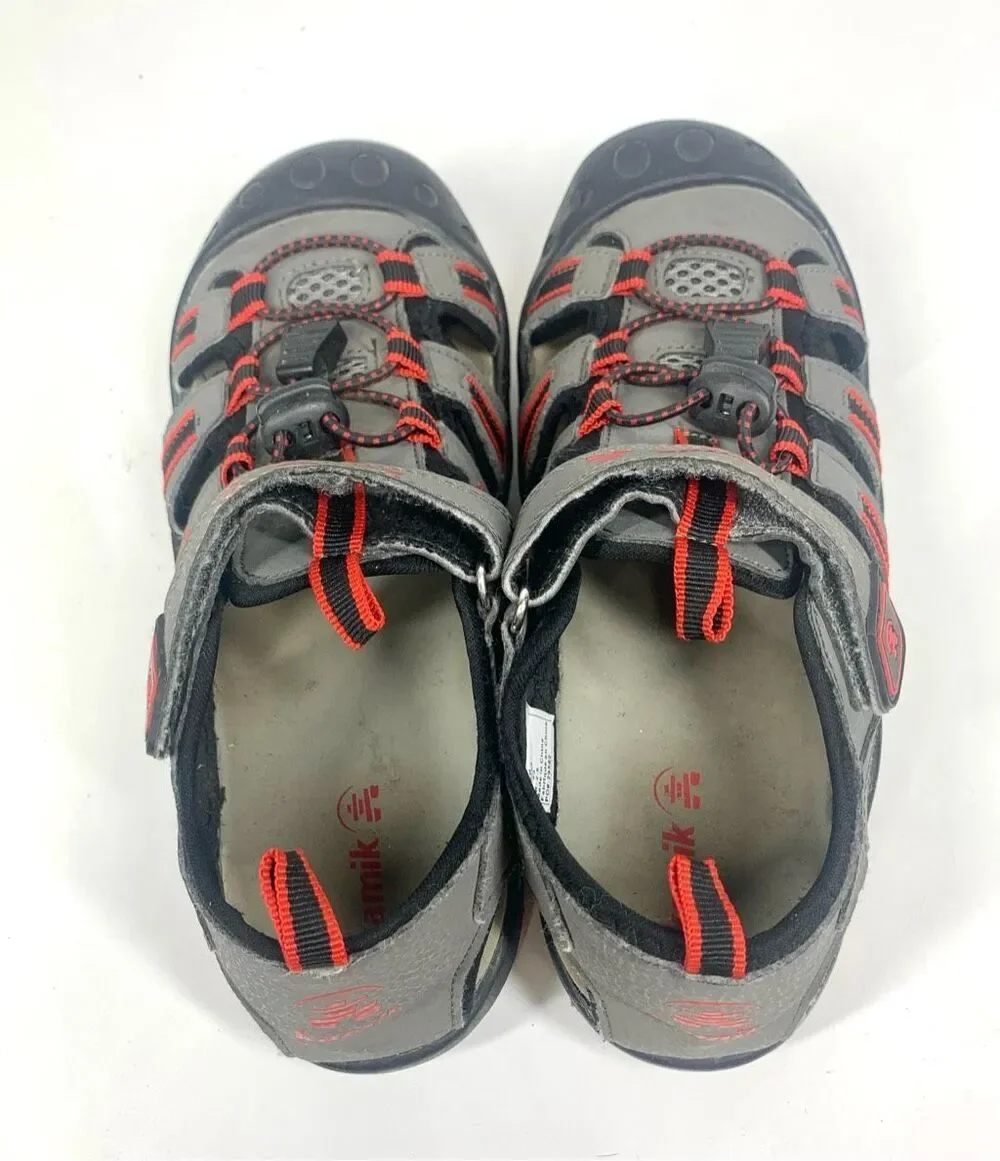 Kamik Crab Water Sandals Red Gray Black Little Kids Girls Boys Size 3 Unisex